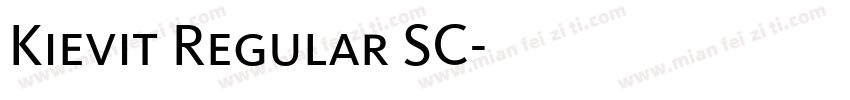 Kievit Regular SC字体转换